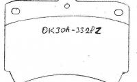 КОЛОДКИ ТОРМОЗНЫЕ ПЕРЕДНИЕ RIO 00-02